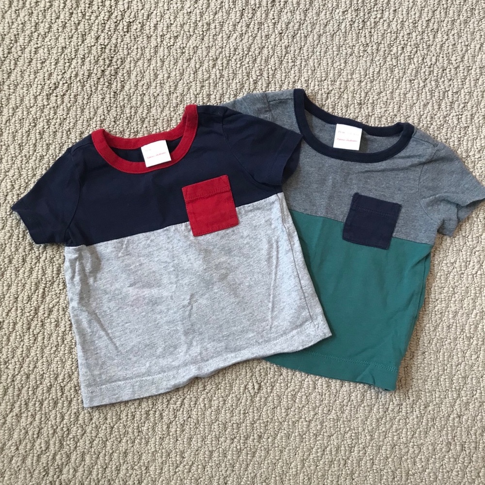 Set of 2 Hanna Andersson short sleeve tees Sz 75